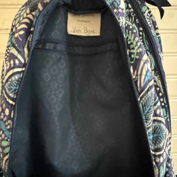Vera Bradley Backpack - Essential Large Expandable - Blue Island Medallion main image 4